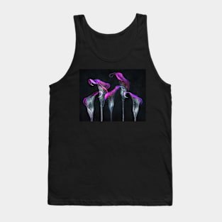 Five Three Calla Lilies black background Tank Top